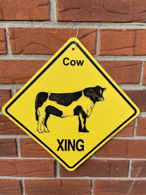 Cow Crossing Sign: 'Cow XING'. NEW!! KC creations Farm Animals