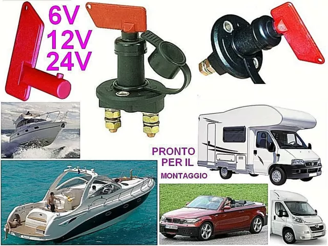 STACCA BATTERIA MARINO NAUTICO 100Ah da PANNELLO per BARCA CAMPER ROULOTTE AUTO