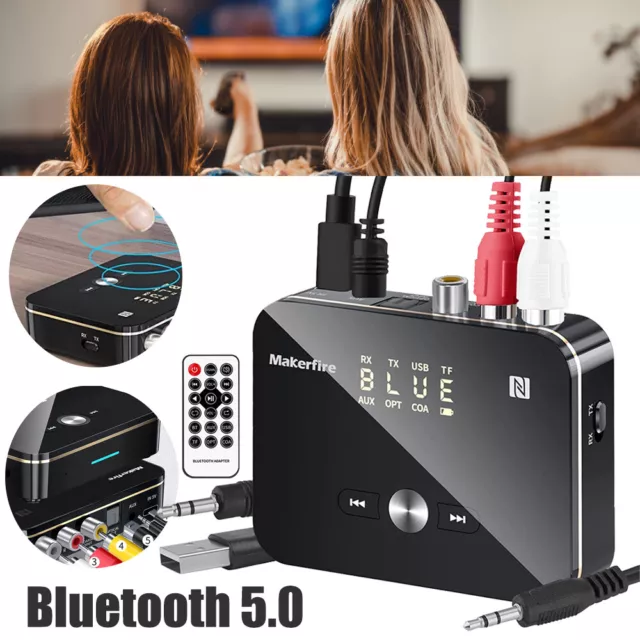 Bluetooth Audio Adapter 2 in 1 Transmitter Empfänger für TV Laptop Stereoanlage