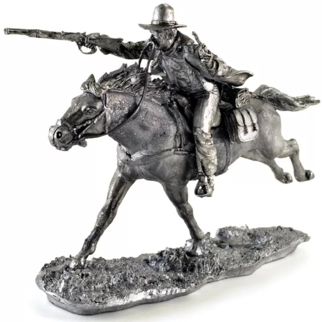 Wild West Cowboy. Tin toy soldiers 54mm (scale 1/32) miniature metal sculpture