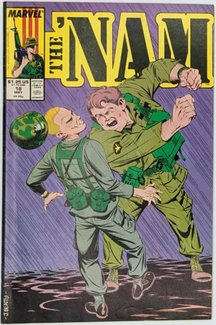 'Nam (1988) MARVEL COMICS #18 COPPER AGE VIENTNAM WAR FN+