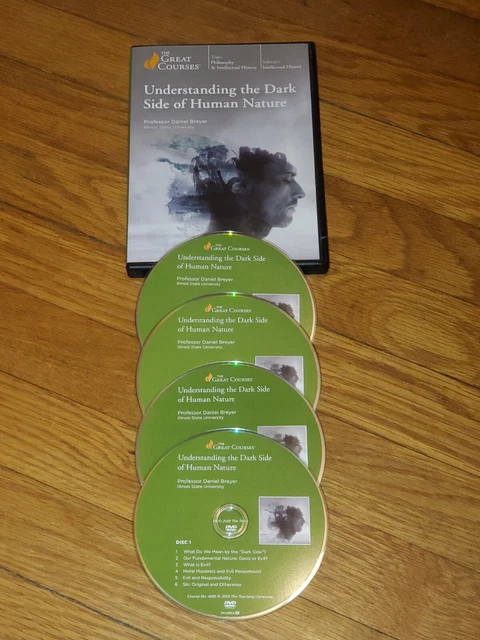 The Great Courses - 4-DVD Discs - UNDERSTANDING THE DARK SIDE Of HUMAN NATURE