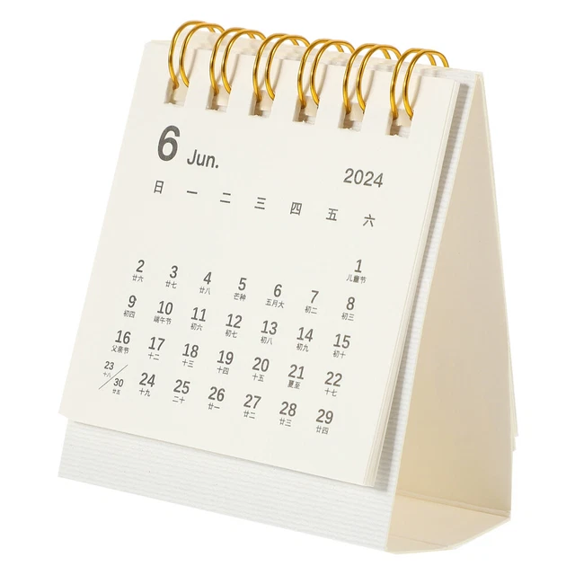 Calendrier Perpétuel En Bois Pour Bureau Ou Maison - Design élégant Et Durable