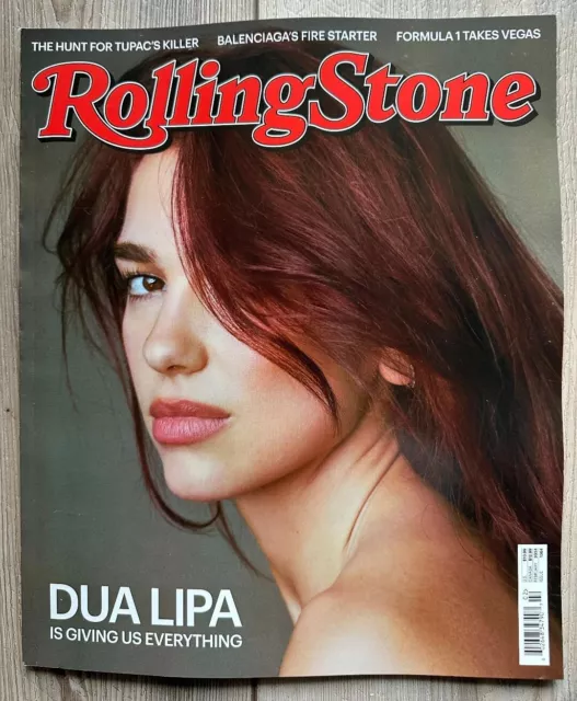 2024 ROLLING STONE February Issue DUA LIPA Formula 1 Takes Vegas FIRE