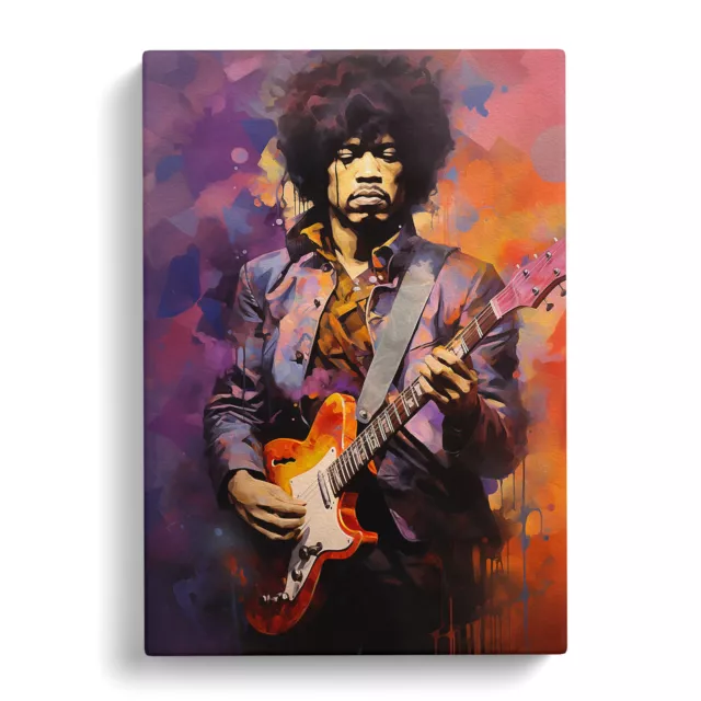 Jimi Hendrix Cubism Art Canvas Wall Art Print Framed Picture Decor Living Room