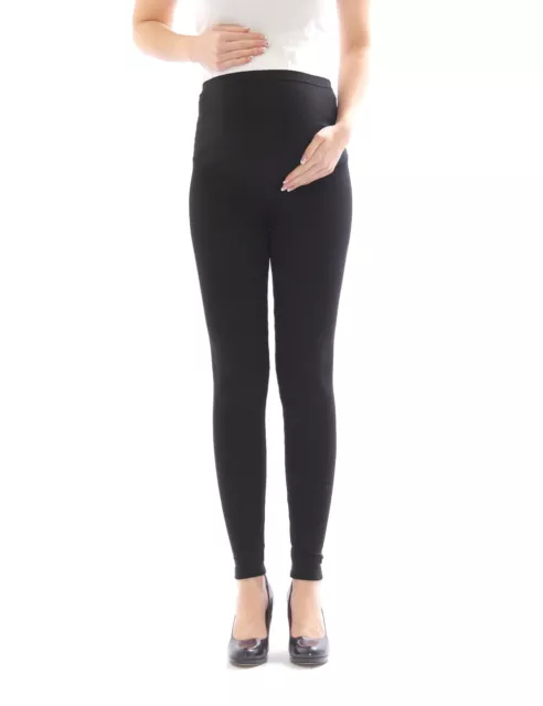 Mujer Embarazo Pantalones Leggins Largo Umstandsleggings Algodón DL21 2