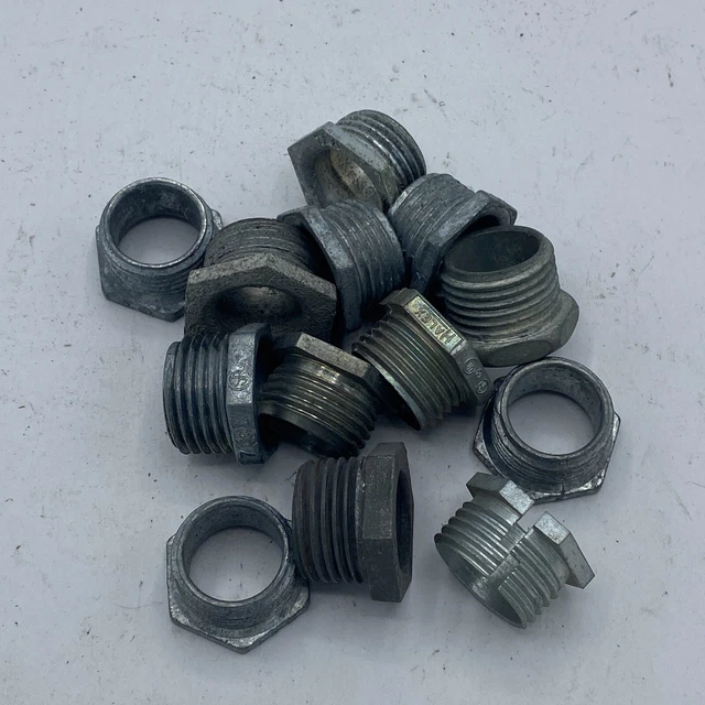 LOT OF 8 Rigid Conduit Chase Nipple 1/2", Hex Head Chase Nipple