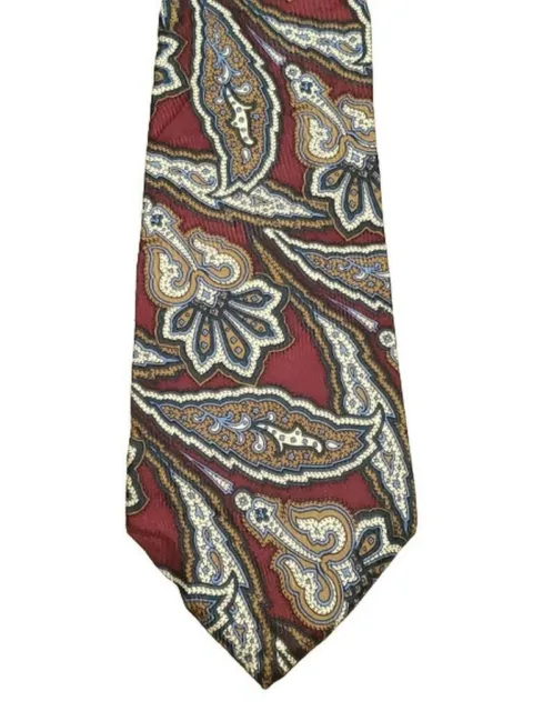 STAFFORD MEN NECK Tie 100% Silk Paisley Multicolor $4.50 - PicClick
