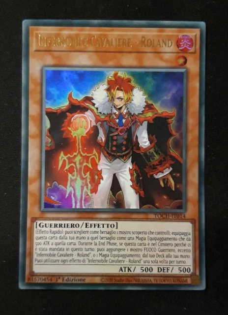 CARTA YU-GI-OH! INFERNOBILE Cavaliere - Roland TOCH-IT014 - Ultra Rare ...