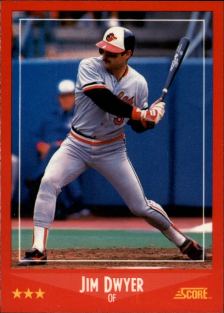1988 BALTIMORE ORIOLES Score Brillant Orioles Carte De Baseball #229 Jimmy Dwyer EUR 1,87