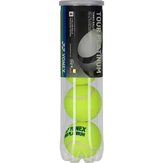 YONEX YONEX TOUR PLATINUM Tennis Ball 4 balls in 1 can TB-TPL4 Yellow 2