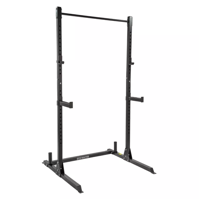 GYM MASTER Olympic Squat Rack Pull Up Bar Weight Lifting Power Cage Rack Bar