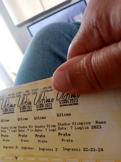 biglietti ultimo Roma 7 luglio 2023