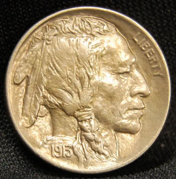 1913D Ty1 Buffalo Nickel With Choice Bu Details