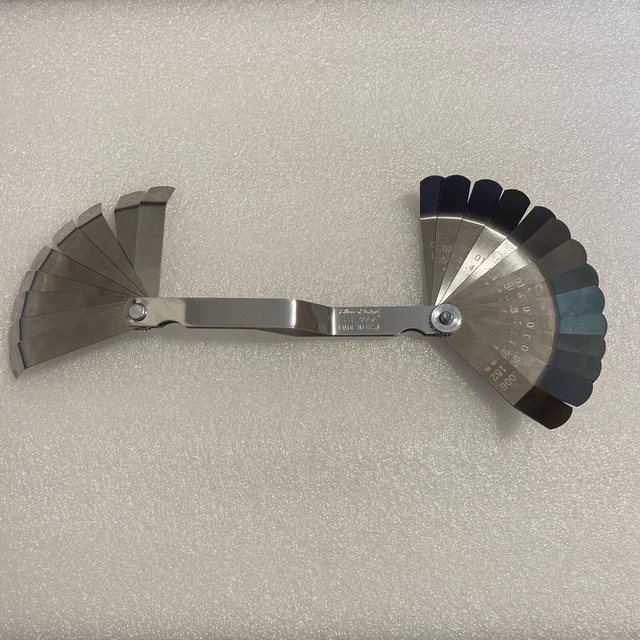 BLUE POINT BENT Blade Feeler Gauge Set 25 Blades Metric And SAE NEW £34