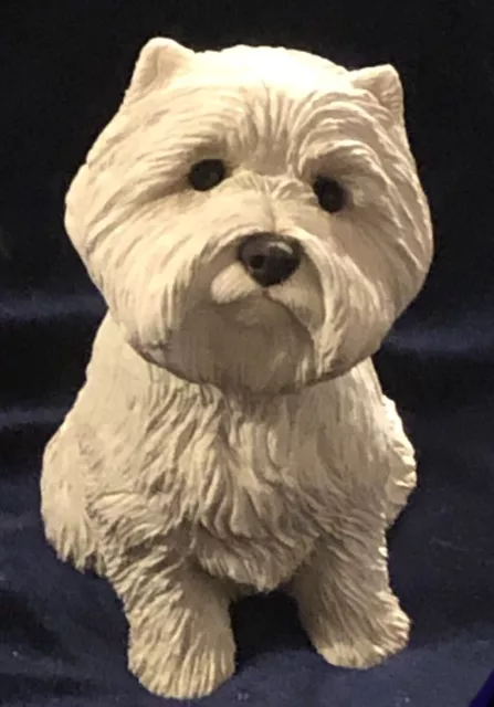 Sandicast 12cm West Highland White Terrier Westie 1989 Sandra Brue Figurine VGC!