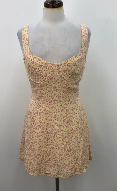 NWT LA Hearts Pacsun Yellow Lemon & Cherry Summer Mini Dress Womens Size XS
