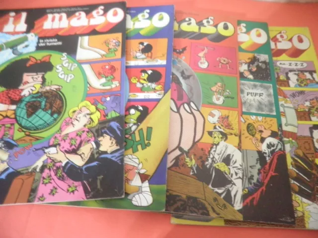 il Mago Rivista fumetti Umorismo Mondadori  1/5 Completa 1972   /G2/