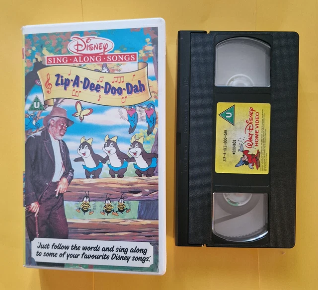 DISNEY SING Along Songs Zip A Dee Doo Dah Video VHS ** £49.99 - PicClick UK