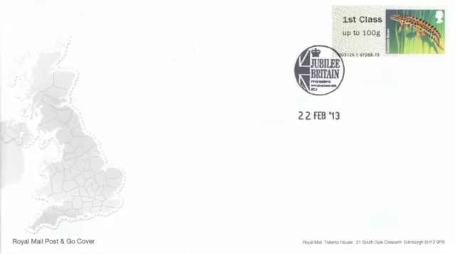 (65296) GB FDC Post & Go Newt Ponds Freshwater Life Jubilee Tyne Bridge 2013