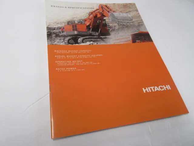 Hitachi EX5600-6 Excavator Sales Brochure 16 Page