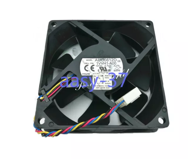 Delta AUC0812D 8025 80mm x 25mm DC 12V 0.70A 4Pin B169 Dell Cooler Cooling Fan