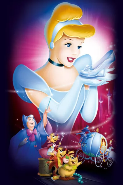 359783 Cinderella Cartoon Art Decor Wall Print Poster Plakat