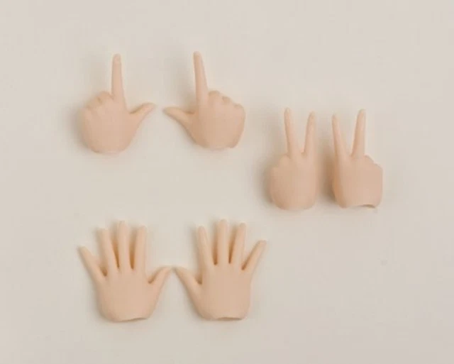 Obitsu Body 50 cm Replacement Hand Set 2 Whity Free Ship w/Tracking# New Japan
