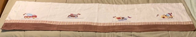 Kidsline Brown Trucks Window Valance 