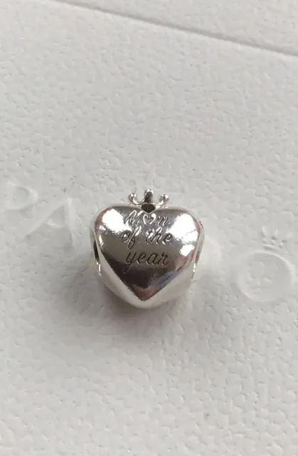 Pandora Moments Mum of the Year heart silver 925 charm S925 ALE
