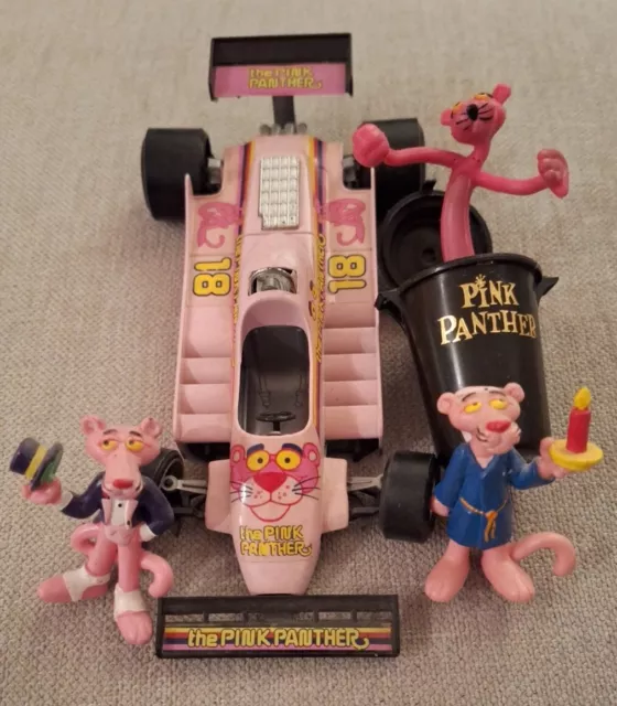 La Pantera Rosa / The Pink Panther - Lotto 3 Minifigure + Auto Formula 1