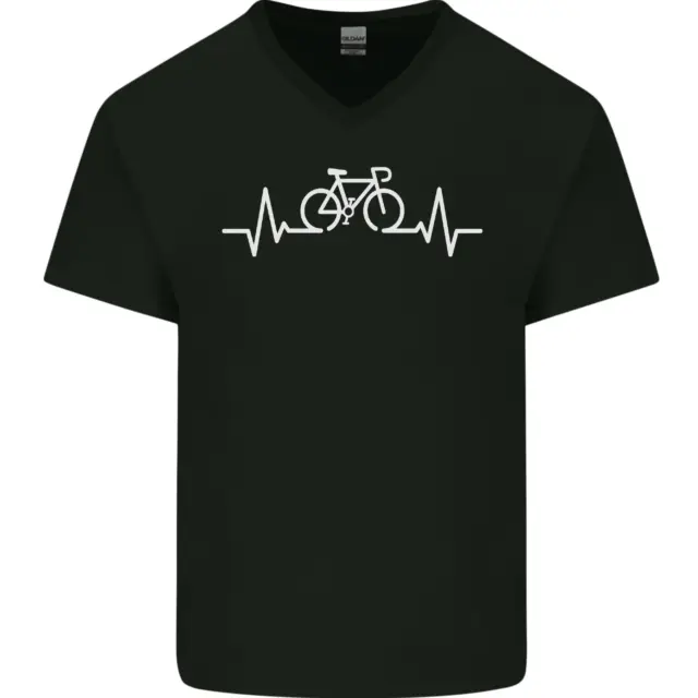 Bicicletta Pulse Ciclismo Ciclisti Bicicletta MTB Uomo Scollo A V Cotone T-Shirt