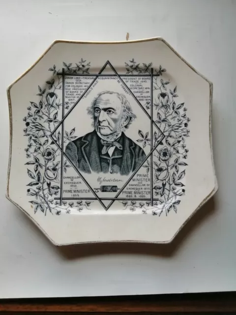 William Ewart Gladstone victorian political plate c1890