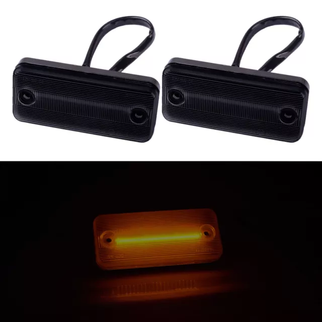 2pcs Amber LED Side Marker Light Indicator Fit for Fiat Ducato Peugeot Boxer