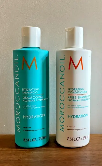 MoroccanOil Hydrating Shampoo 250ml + Hydrating Conditioner 250ml - New