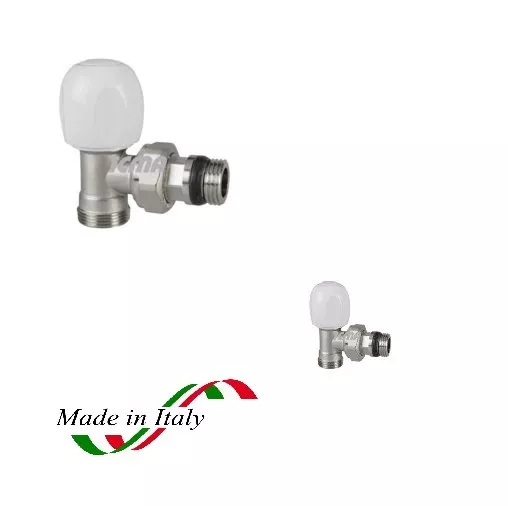 Valvola A Squadra Tulipano Icma Da 3/8 A 1/2" Termostatica Deva