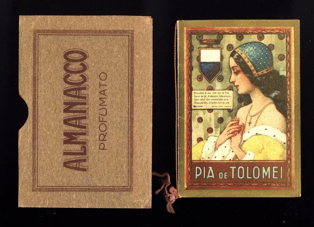 calendarietto da barbiere PIA DE TOLOMEI  1947