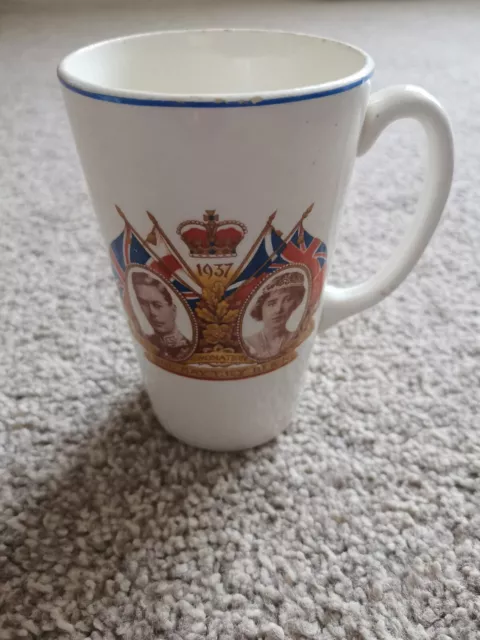 Coronation 1937 King George VI Mug - Porcelon