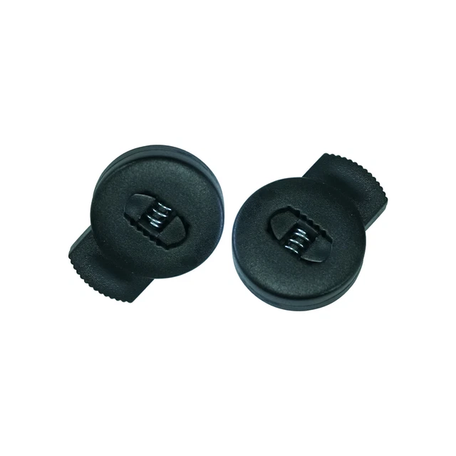 Bascule de Printemps Bouchon Simple Trou Plastique Plat Rond Corde Verrou pour