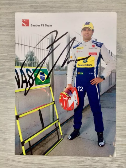 Felipe Nasr signed Sauber F1 Promo Card