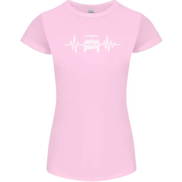 T-shirt 4x4 Heart Beat Pulse Off Roading da donna Petite Cut 4