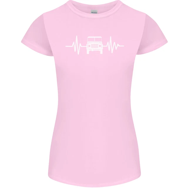 T-shirt 4x4 Heart Beat Pulse Off Roading da donna Petite Cut 4