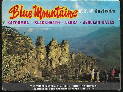 Blue Mountains Katoomba Blackheath Jenolan Caves Nsw Fold Out Views Postcard