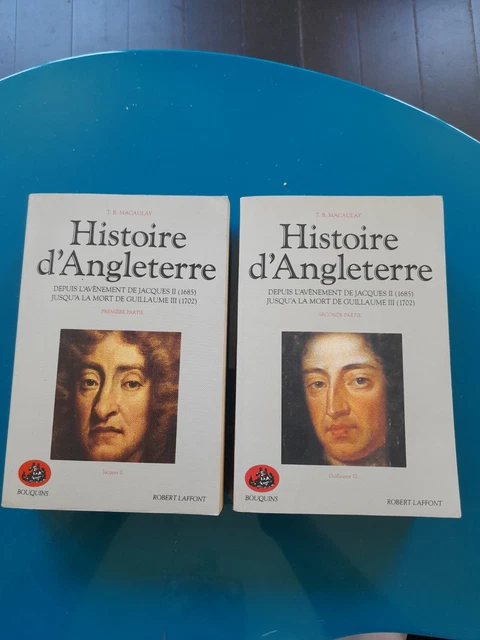 Macaulay Histoire D Angleterre 2 Volumes  Bouquins Robert Laffont