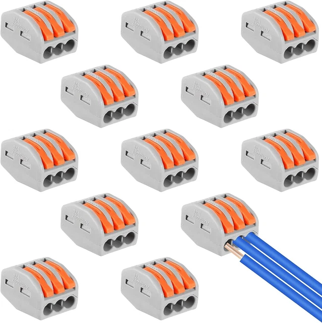 Qetlavee 70 Pièces Connecteur Electrique, Borne De Connexion Électrique Avec Lev