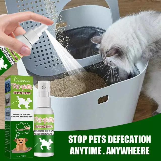 Pet Toilet Training Spray Inducer Dog Poops Cat Pee Positioning Defäcation H4✨;