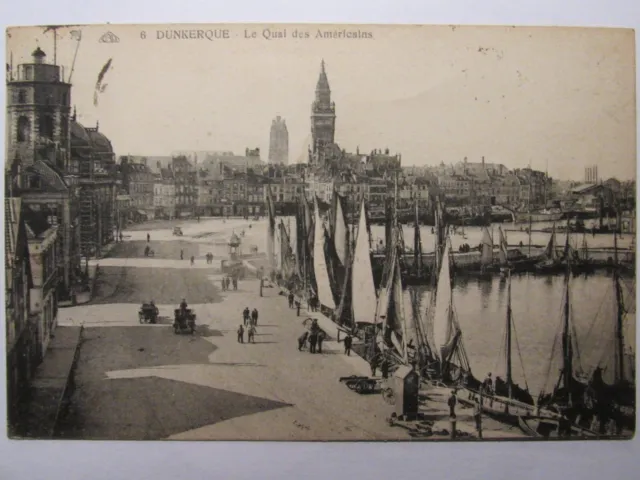 01J5 Cpa 59- Ancienne Carte Postale Dunkerque - Le Quai Des Americains