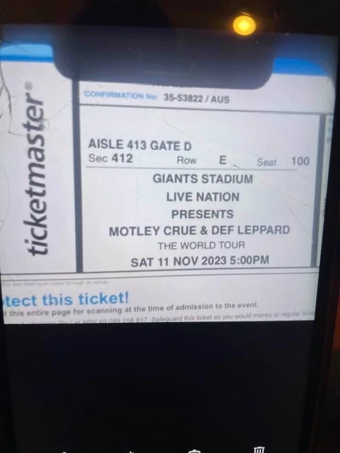Motley Crue and Def Leppard concert tickets