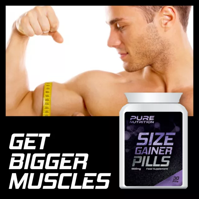 Pure Nutrition Size Gainer Pills – Weight Gainer Pill Get Bigger Muscles Bulking