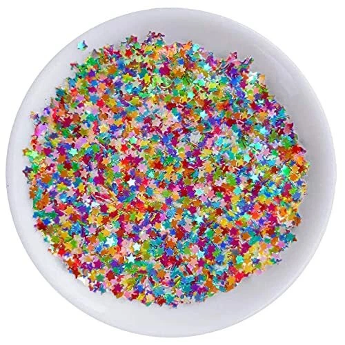 Art Craft Brillo Estrella Confeti Brillo Confeti para Navidad Tarjetas de Año Nuevo Ha...